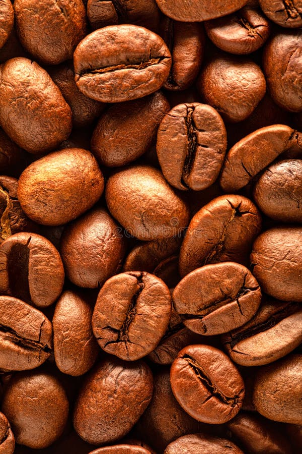 Food Texture, Highquality Coffee Beans, Roasted Natural Coffee. Stock