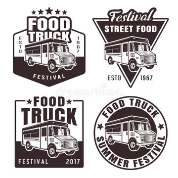 Food Logos Truck Stock Illustrations – 126 Food Logos Truck Stock ...