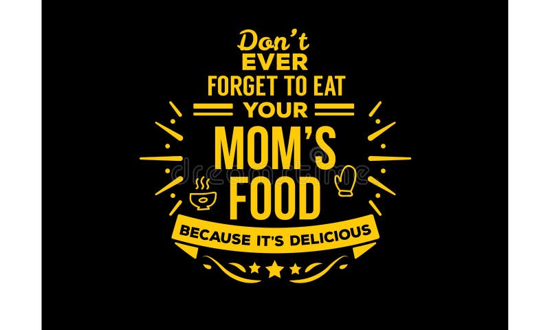 Food& x27 мамы; s иллюстрация штока Food& x27 мамы; s иллюстрация штока
