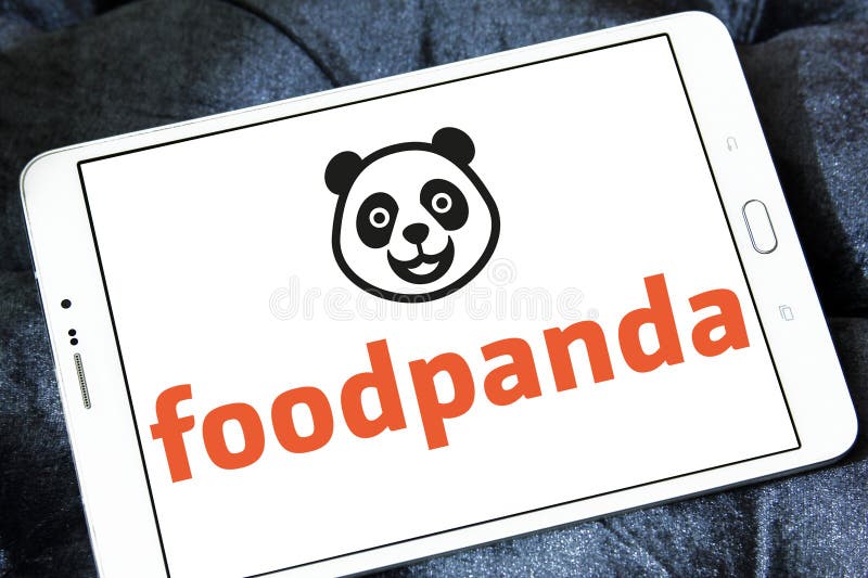 Logo of Foodpanda company on samsung tablet. Foodpanda is a German mobile food delivery marketplace. The service allows users to select from local restaurants and place orders via its mobile applications as well as its websites. Logo of Foodpanda company on samsung tablet. Foodpanda is a German mobile food delivery marketplace. The service allows users to select from local restaurants and place orders via its mobile applications as well as its websites