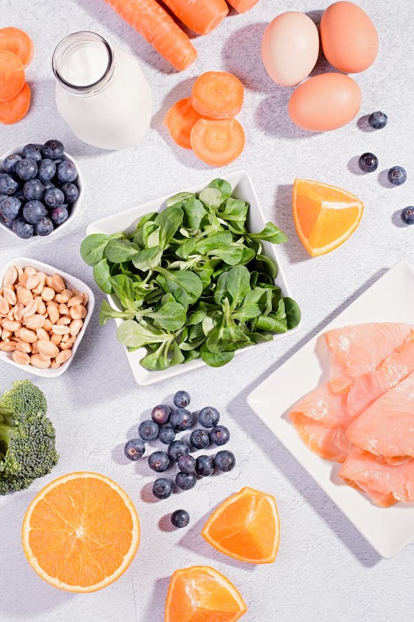 Foods that Help Maintain Eyes Healthy, Products for Keeping Good Vision. Black Board with Copy Space, Assortment of Food Stock Image - Image of food, fish: 178242435 Foods that Help Maintain Eyes Healthy, Products for Keeping Good Vision. Black Board with Copy Space, Assortment of Food Stock Image - Image of food, fish: 178242435