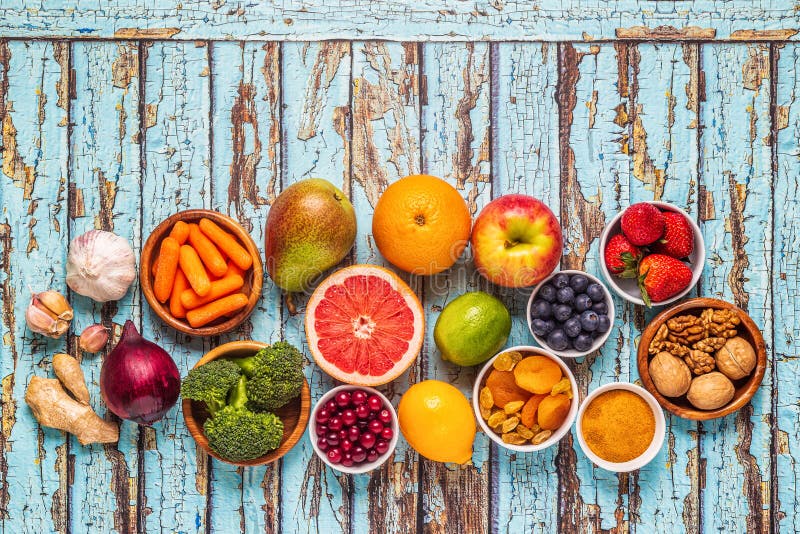 Foods For Keeping Lungs Healthy Stock Photo - Image of ginger, fruit