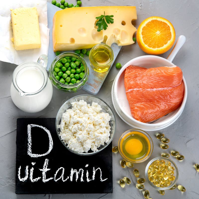 Foods rich in vitamin D. stock photo. Image of natural 76935248