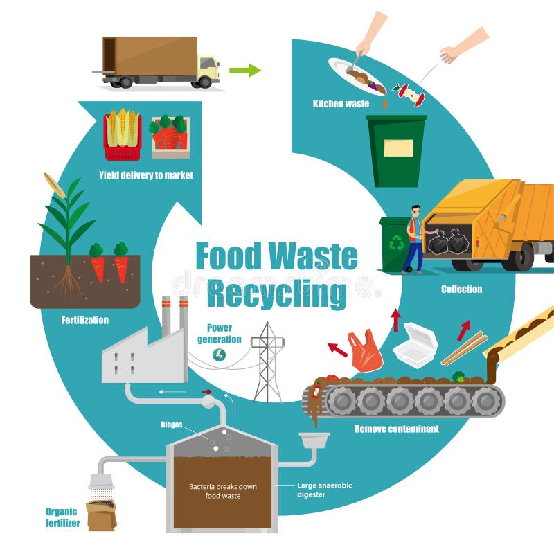 Source Reduction And Environmental Friendly Waste Management Outline  Diagram Stock Illustration - Download Image Now - iStock