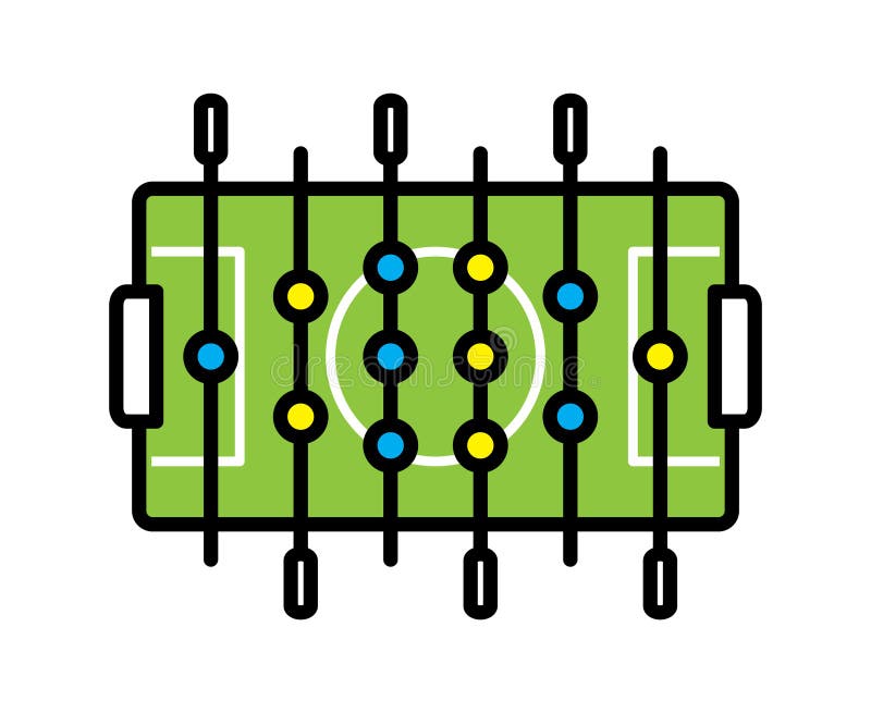 Foosball Icon, Vector Illustration Stock Vector Illustration of