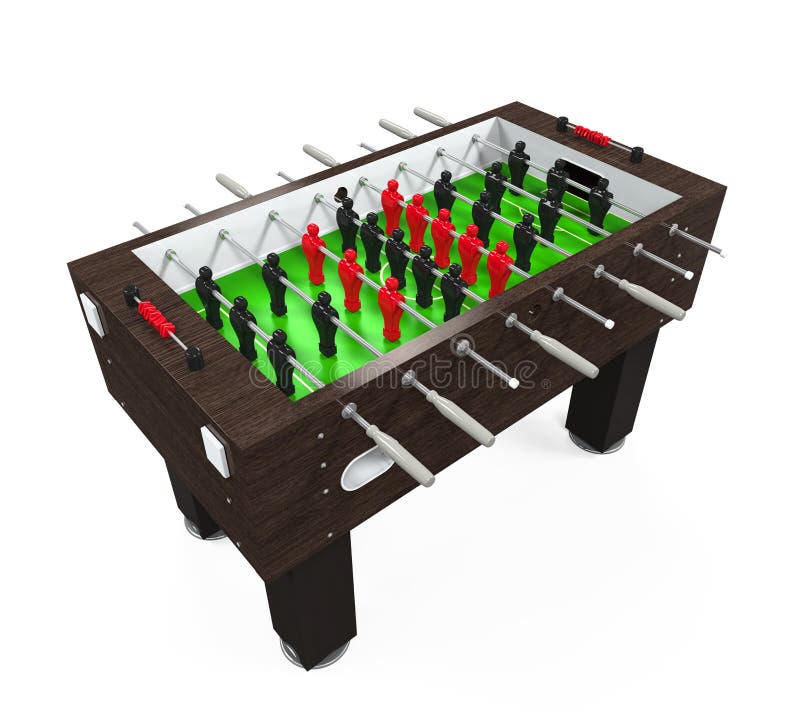 Foosball table. stock illustration. Illustration of game ...