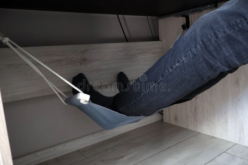 This under desk hammock is for people who work long hours in the