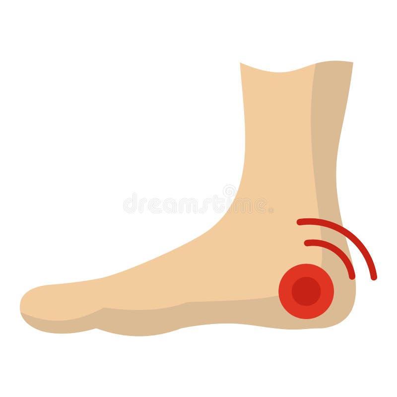 Foot heel icon isolated stock vector. Illustration of symbol - 90975005