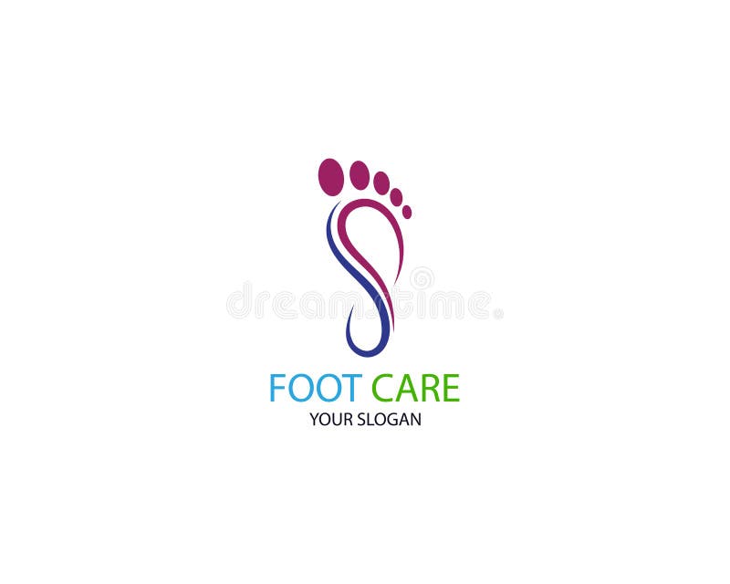 Foot Massage Logo Template Design Vector Emblem Design Concept