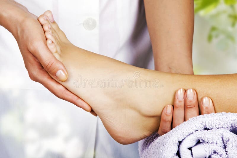 Foot Massage in the Spa Salon Stock Photo Image of relaxation