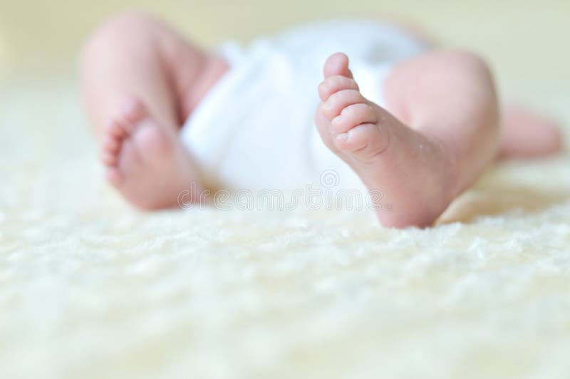 Newborn with Bilateral Club Foot Stock Photo Image of care