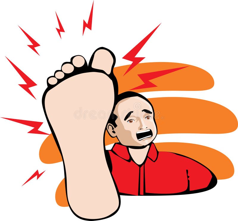 Foot pain stock vector. Illustration of pain, clip, disease 16209411