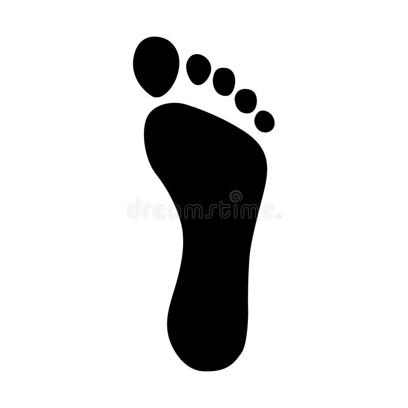 Игра нога рука распечатать шаблоны Foot silhouette stock vector. Illustration of icon, human - 102203604