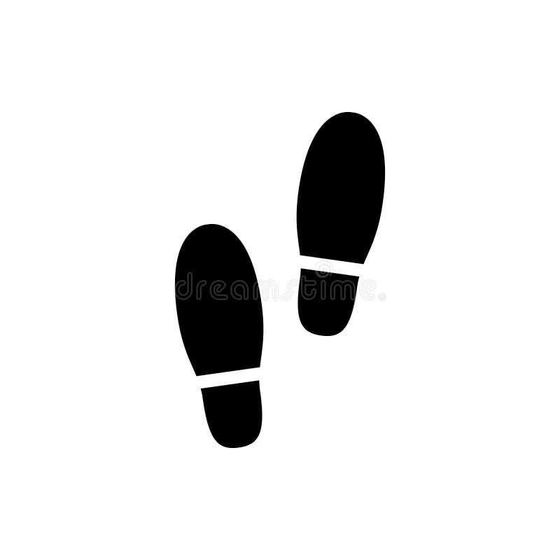 Foot step icon. foot step vector illustration