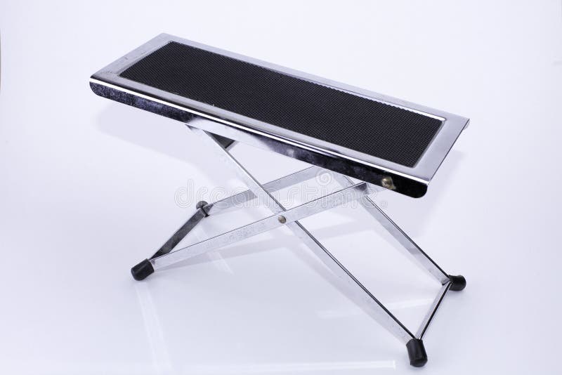 Foot Stool for Classical Guitarist Stock Image Image of university