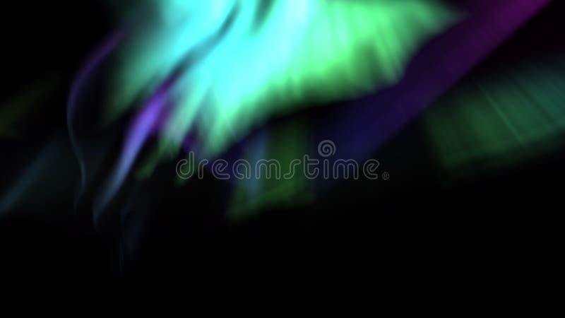 Aurora Majesty Northern Lights Animation Green and Purple Loop stock footage