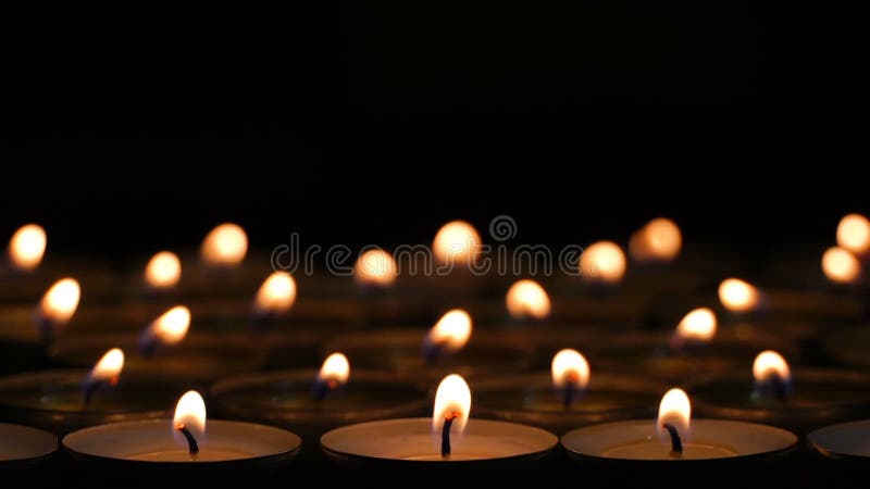 Many little candles creative background