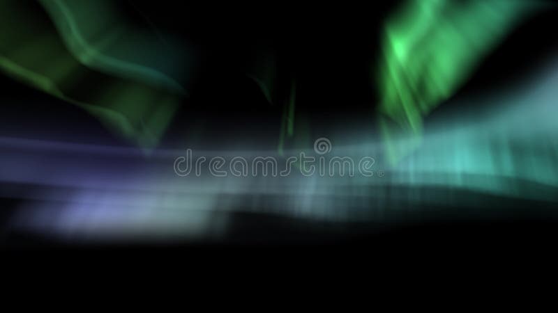 Mesmerizing Aurora Dance Animation Green and Purple Loop stock video