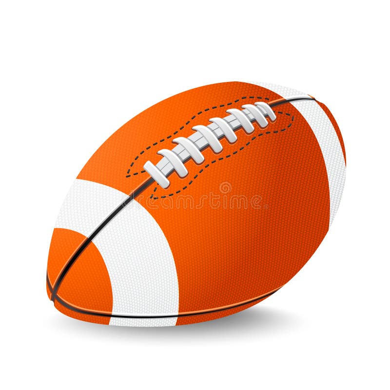 Football isolated on white background