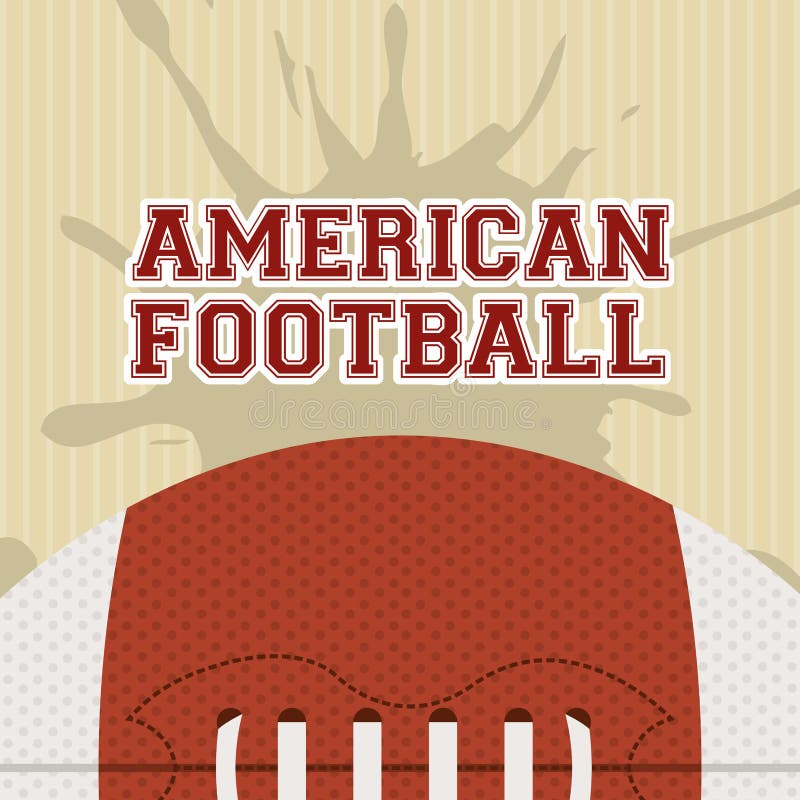 Football américain illustration libre de droits Football américain illustration libre de droits