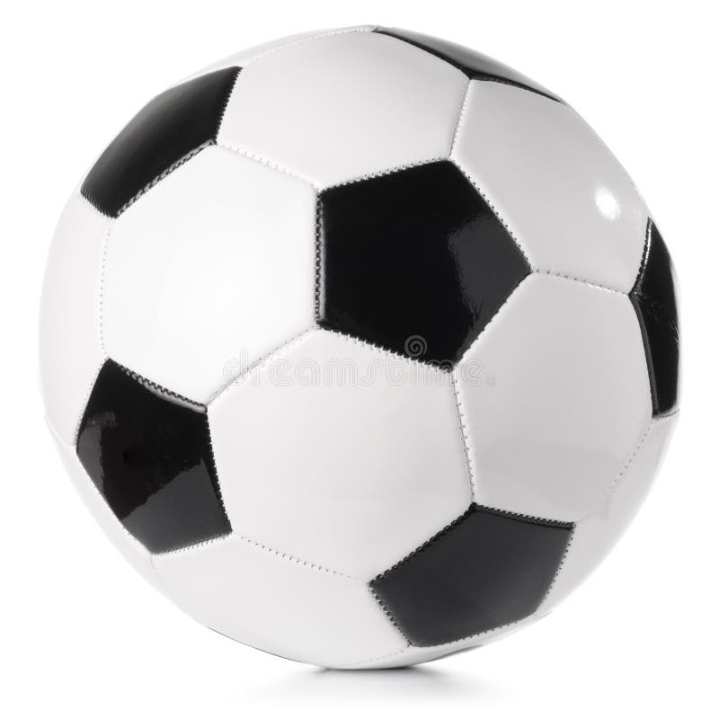 Flat soccer ball stock photo. Image of black, life, objects 8216854