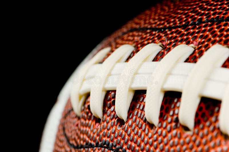 Football on Black royalty free stock images