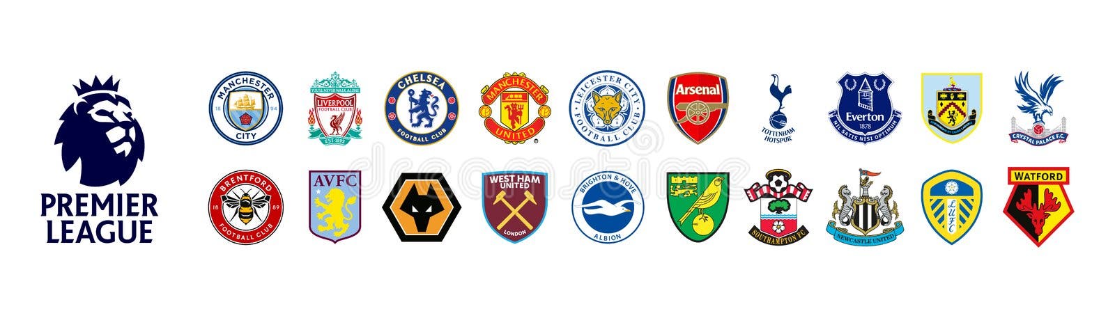 SOCCER: England Premier League crests 2012-13 infographic