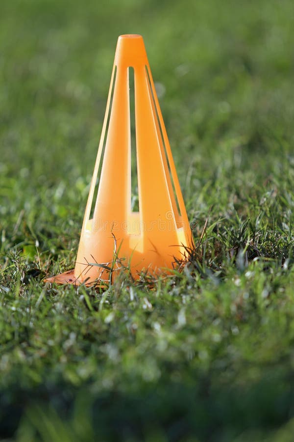 Football cone stock photo. Image of field, combine, football 31683356