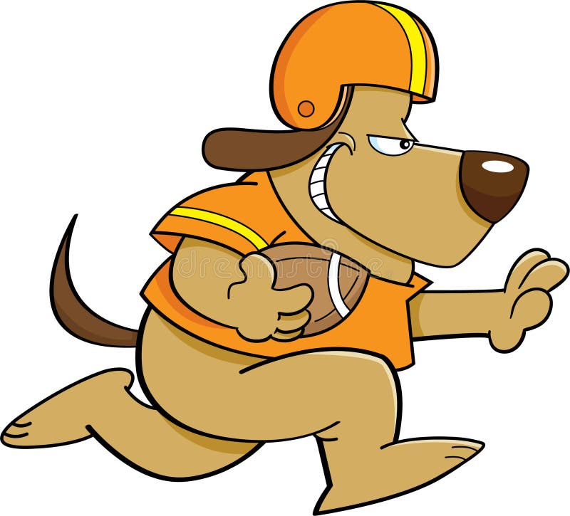 Football Dog stock vector. Illustration of cute, jogging 26972027