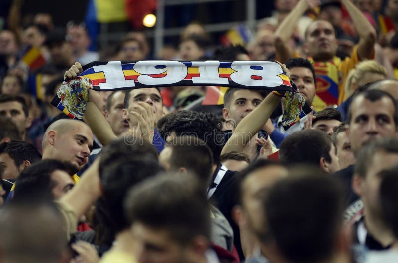 Football fans with scarves stock image. Image of ultras - 45526559