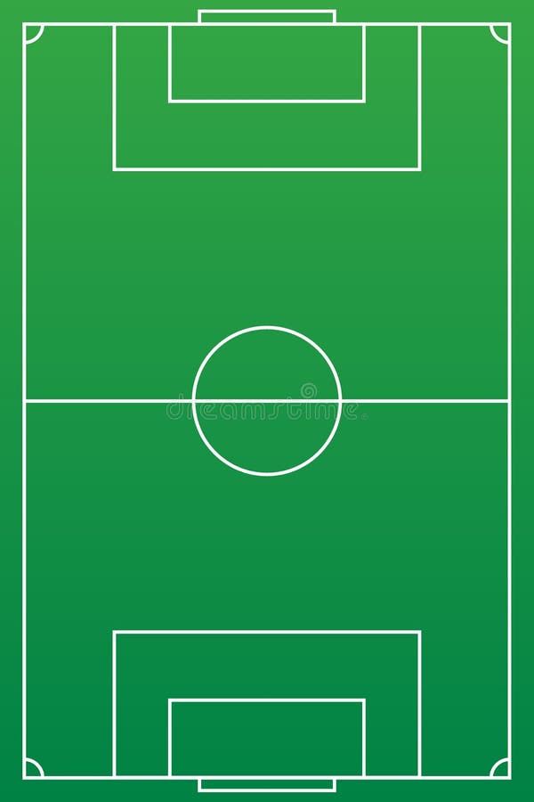 Football Field or Soccer Field Background. Vector Green Court for Create  Game Stock Vector - Illustration of competition, soccer: 131671879