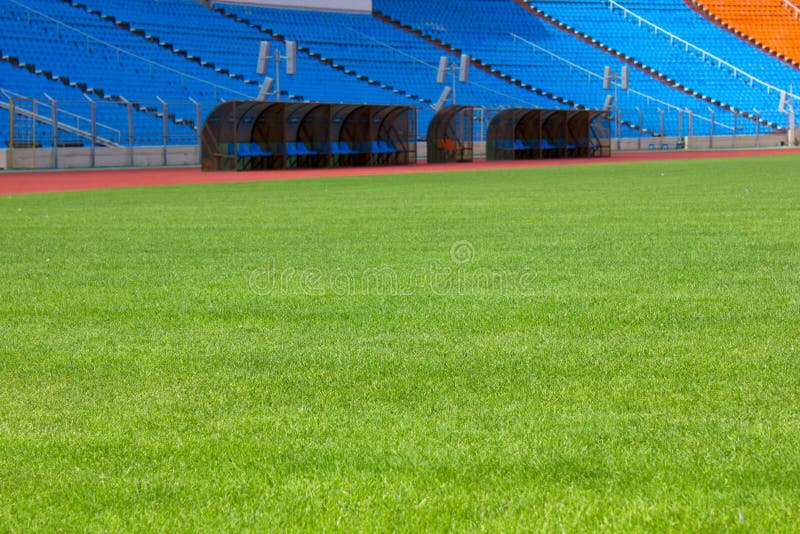 Football field and stadium