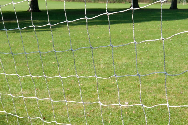 Football Goal Posts and Net on a Soccer Pitch Stock Photo Image of