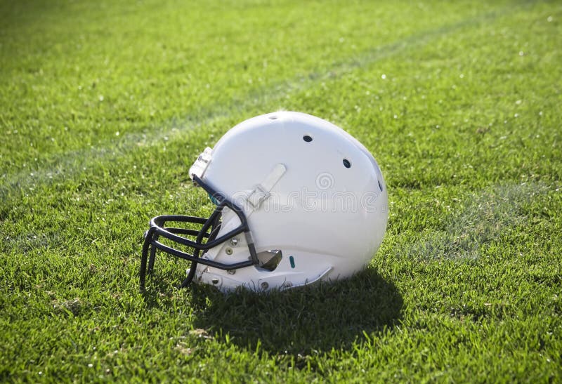 Football helmet stock photography