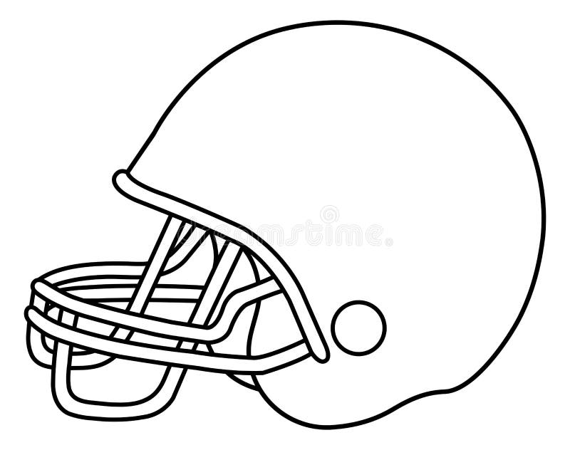 American Football Helmet Blueprints Stock Illustration - Download