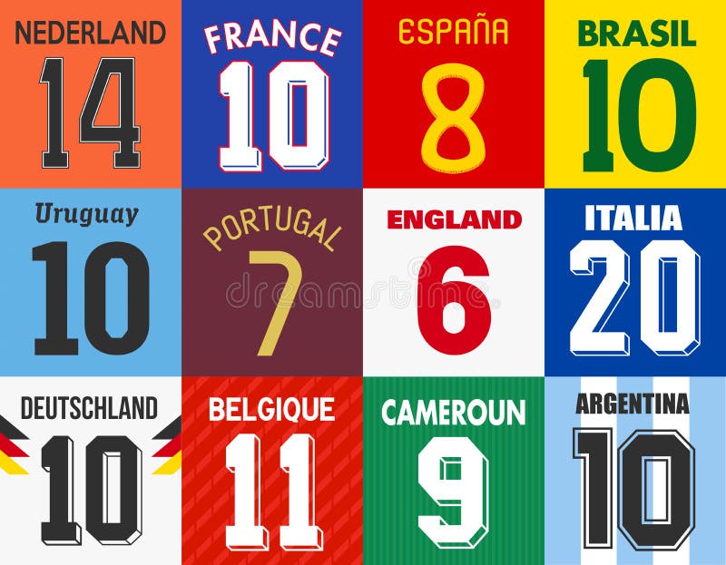 soccer numbers jersey