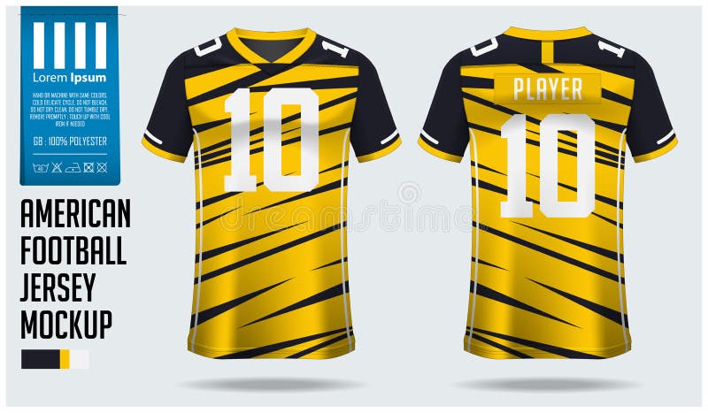 Download American Football Jersey Mockup Template Design For Sport ...
