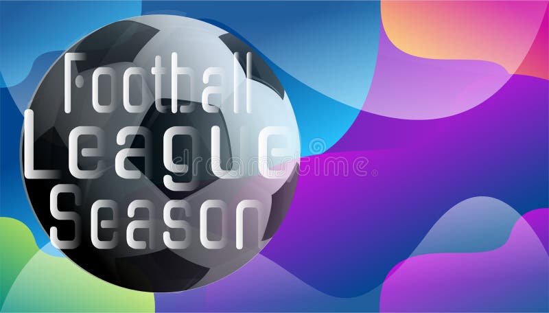Football league season .modern Idea and Concept Vector illustration graph.sports illustration.assemble