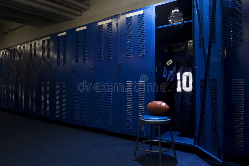 Football Locker Room stock image. Image of victory, horizontal 27133821