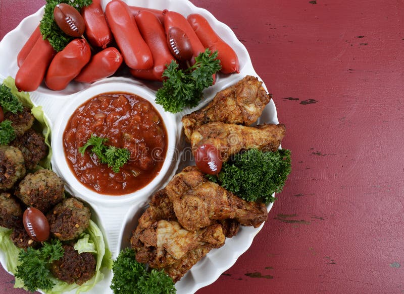 Football party food platter