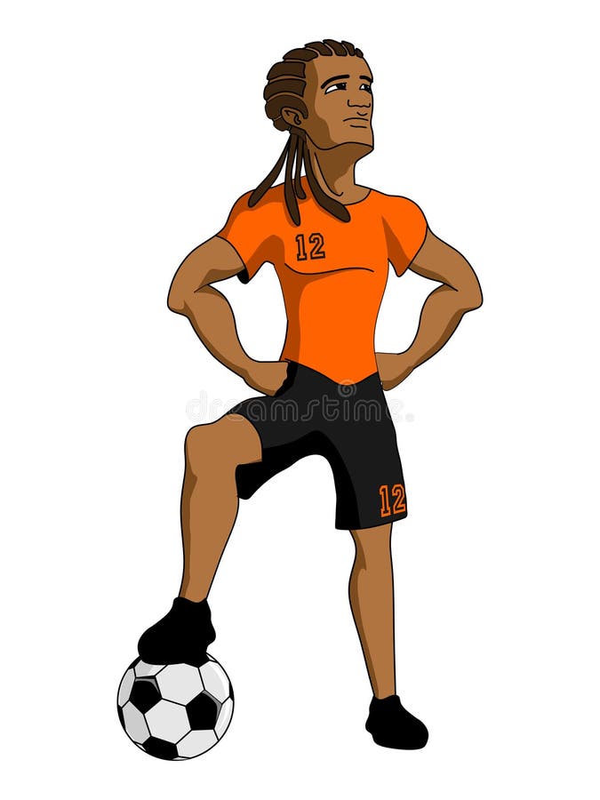 Football Player stock vector. Illustration of soccer - 28223196