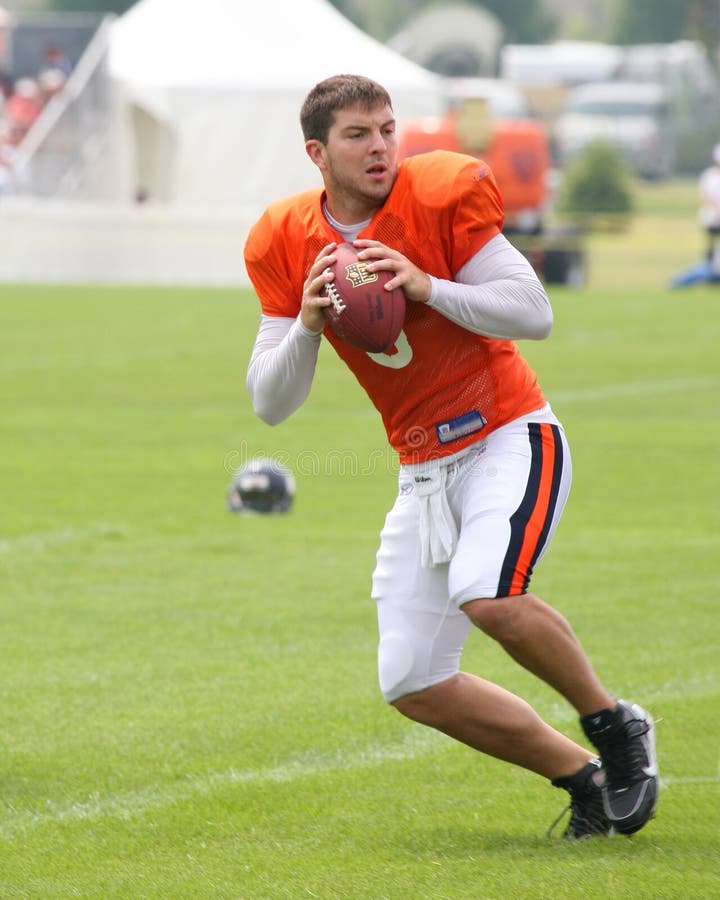 Football player with ball stock photography
