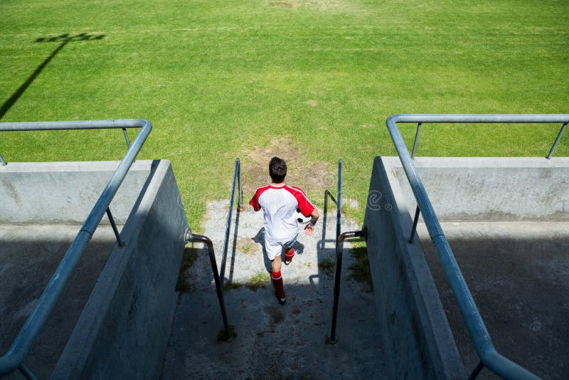 Image Of Two Football Players At Stadium Stock Photo, Picture and Royalty  Free Image. Image 21438814.