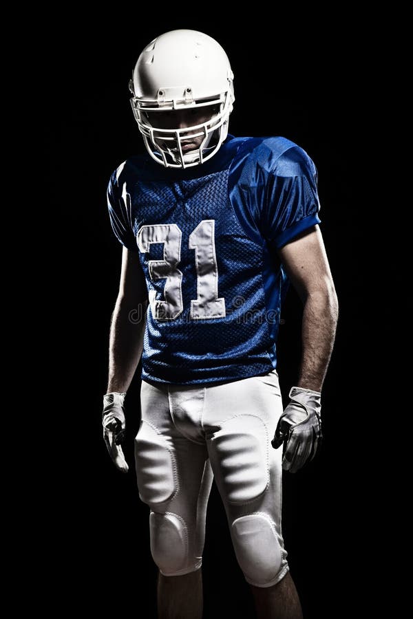 Football Player With Number Stock Image - Image of portrait