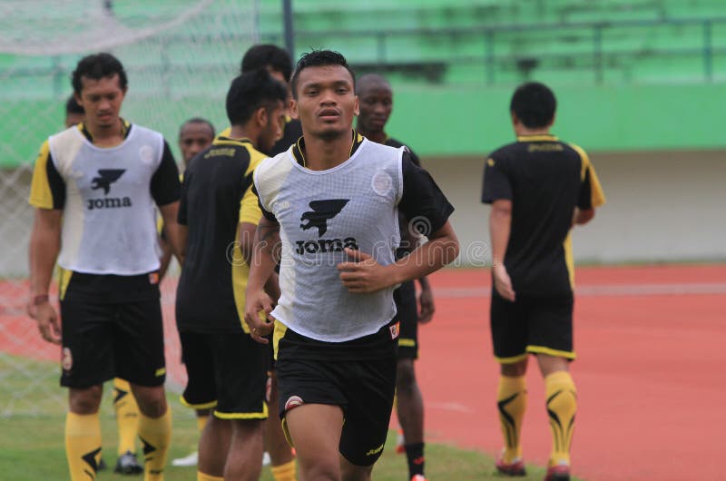 Football players royalty free stock photo