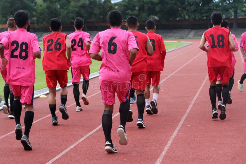 Football players stock photos