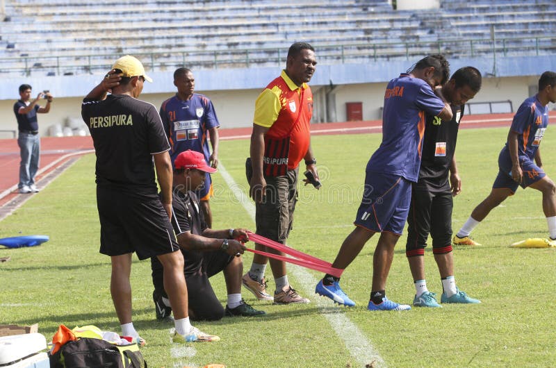 Football players royalty free stock photos