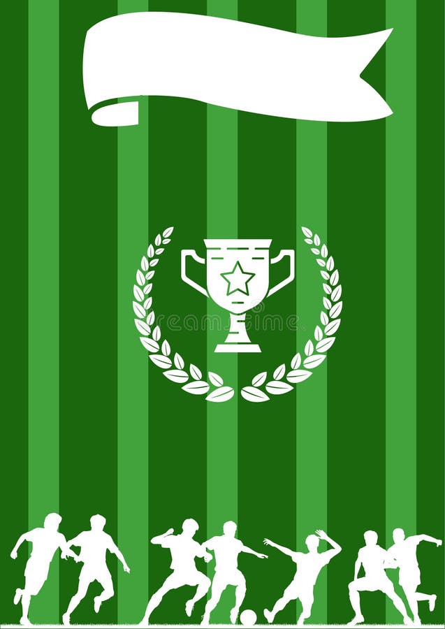 Football Poster Design. Soccer Poster Design Template Stock Vector