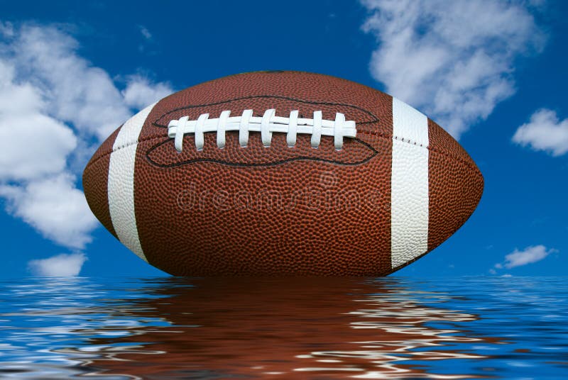 Football with reflection stock photo. Image of leather 2483480