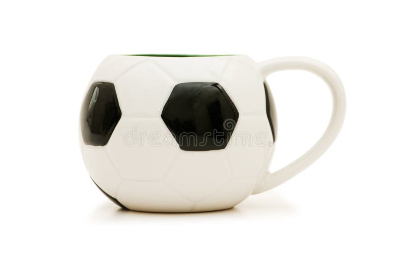 Football Shaped Cup Isolated Stock Image Image of cafeteria, drink